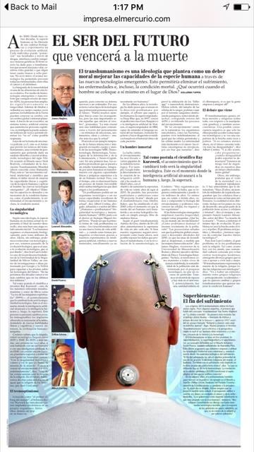 transhumanism in El Mercurio